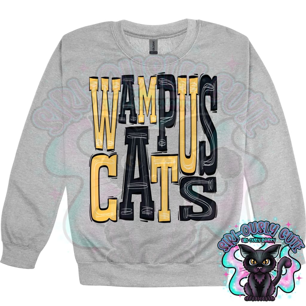 Sporty Wampus Cats - Black Yellow Mascot