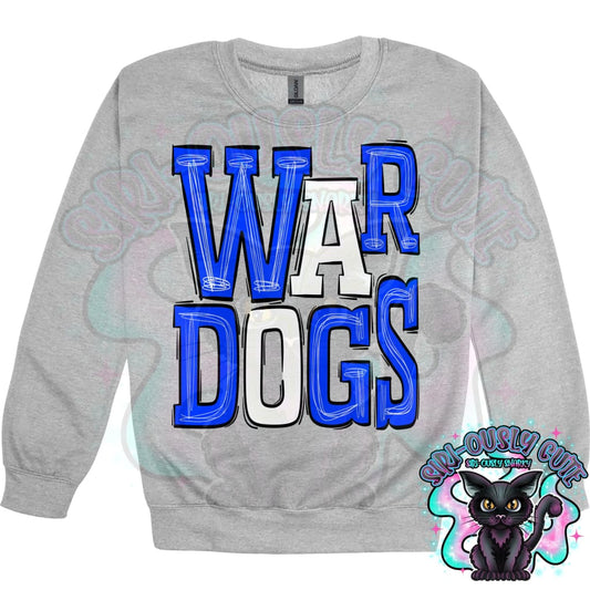 Sporty Wardogs - Royal Blue White Mascot