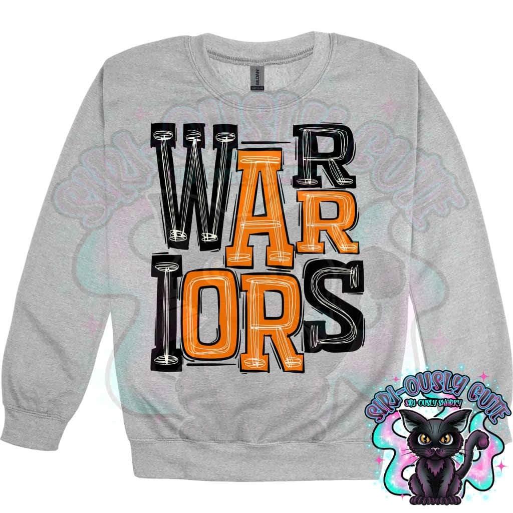 Sporty Warriors - Black Orange Mascot
