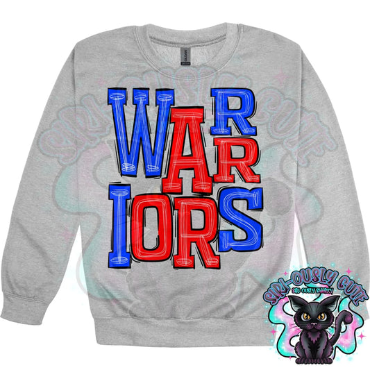 Sporty Warriors - Blue Red Mascot