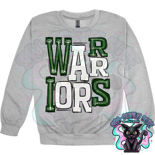 Sporty Warriors - Green White Mascot