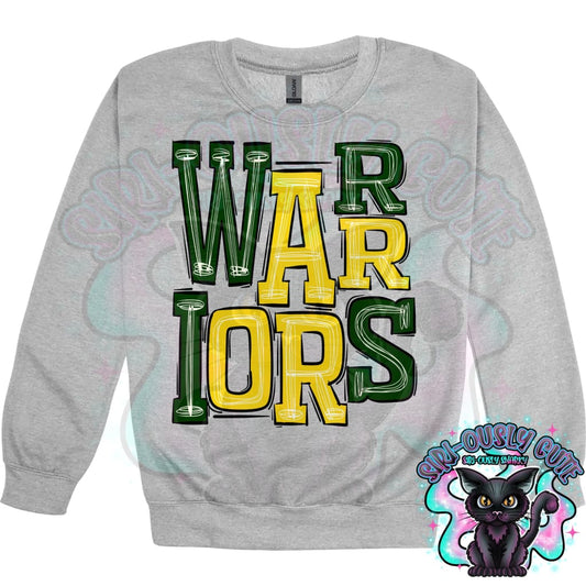 Sporty Warriors - Green Yellow Mascot