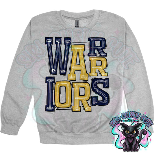 Sporty Warriors - Navy Gold Mascot