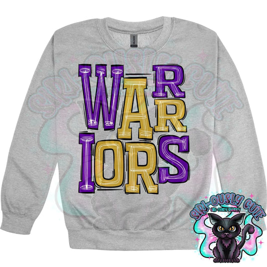 Sporty Warriors - Purple Gold Mascot