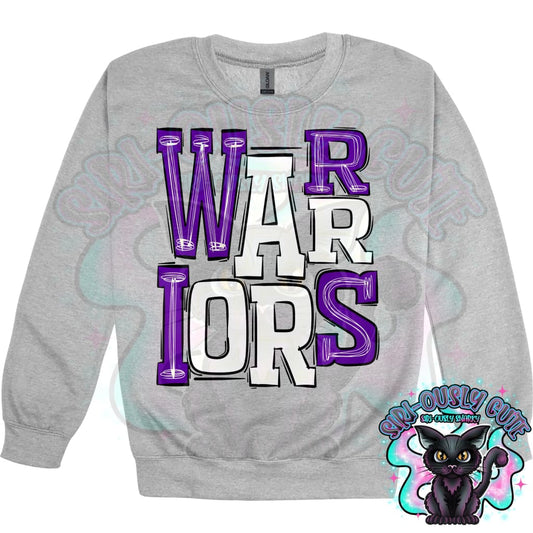 Sporty Warriors - Purple White Mascot