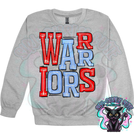 Sporty Warriors - Red Columbia Blue Mascot