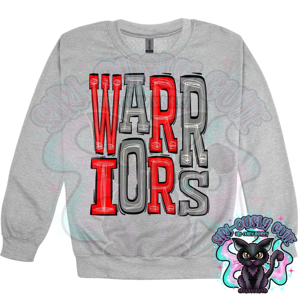 Sporty Warriors - Red Grey Mascot