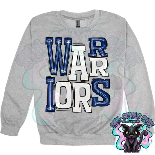 Sporty Warriors - Royal Blue White Mascot