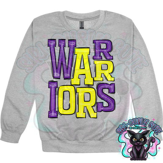 Sporty Warriors - Yellow Purple Mascot