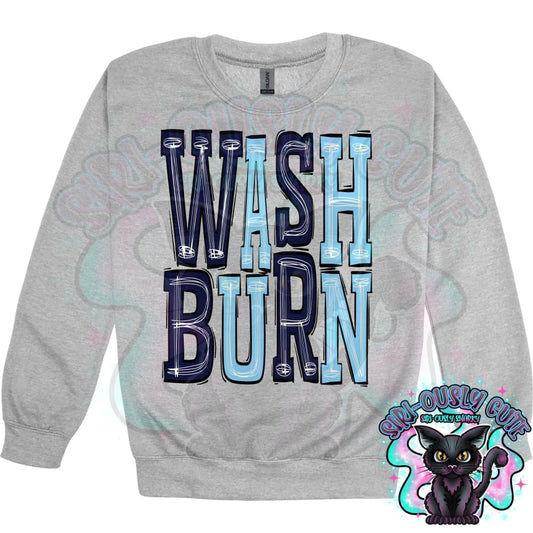 Sporty Washburn - Navy Light Blue Mascot