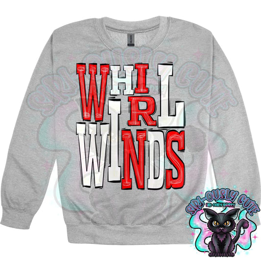 Sporty Whirlwinds - Red White Mascot