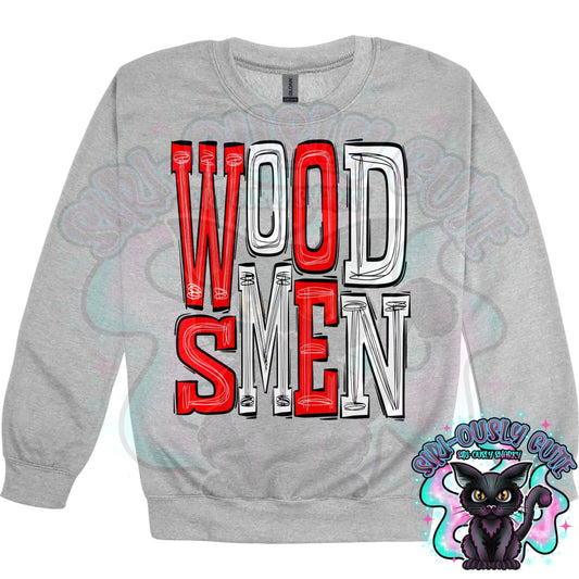 Sporty Woodsmen - Red White Mascot