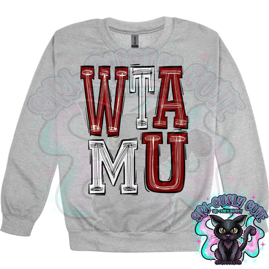 Sporty Wtamu - Maroon White Mascot