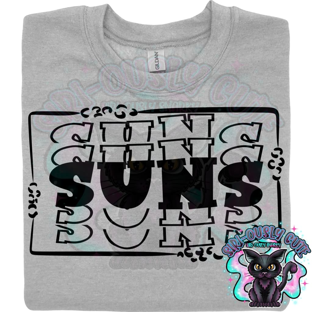 Stacked Mascot With Frame Suns Mascot