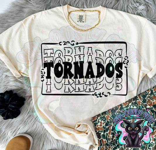 Stacked Mascot With Frame Tornados Mascot