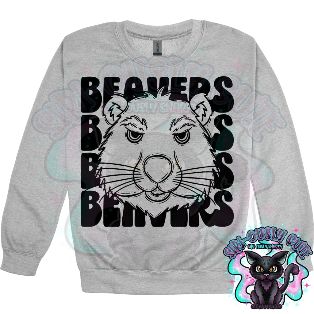Stacked Mascots Beavers Mascot
