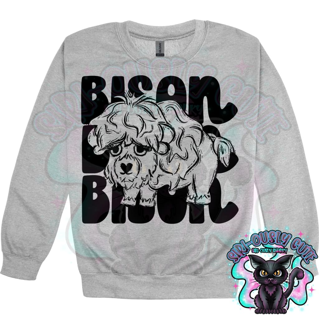 Stacked Mascots Bison Mascot