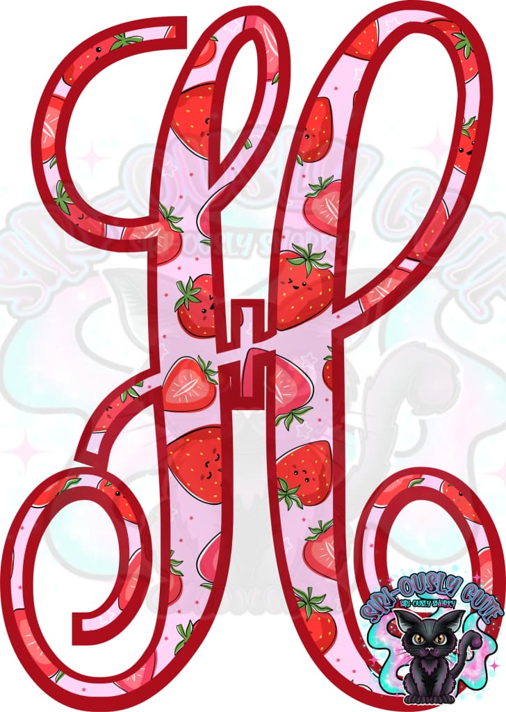 Strawberry Vine Monogram Monogram