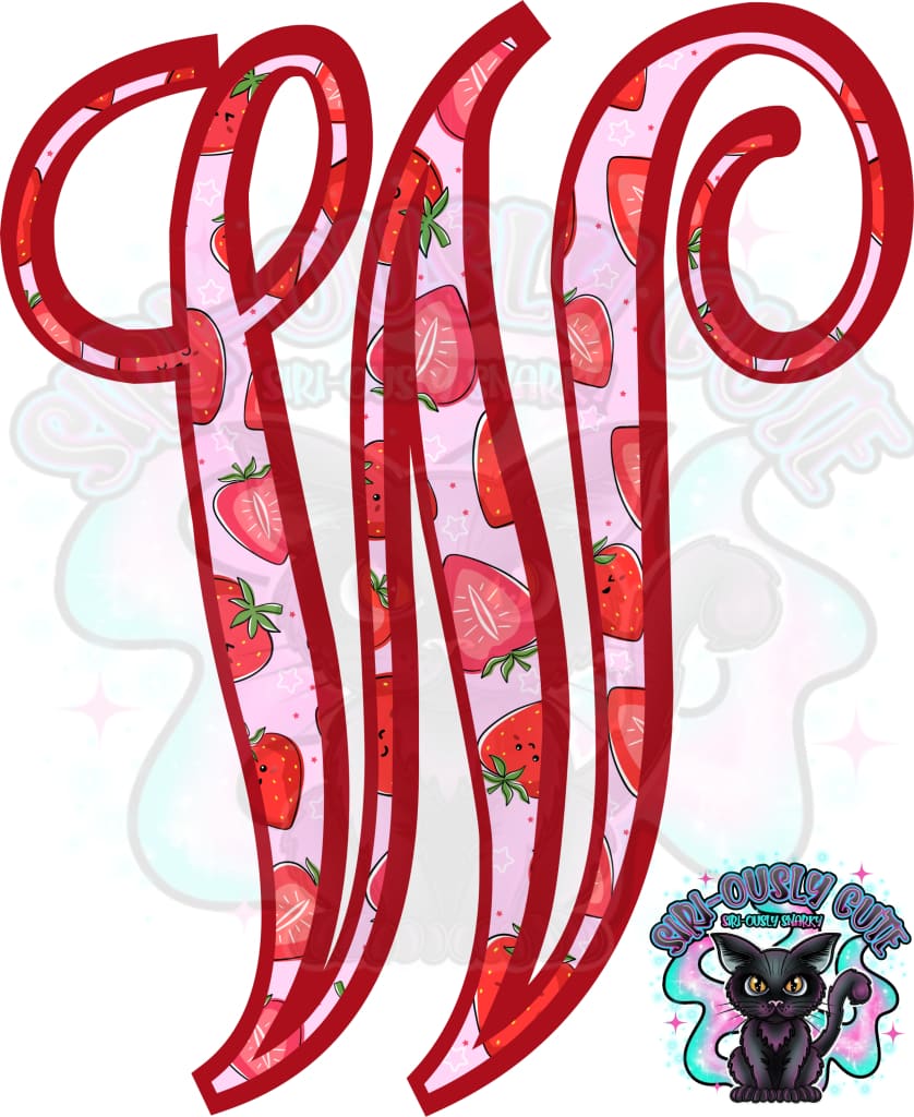 Strawberry Vine Monogram Monogram