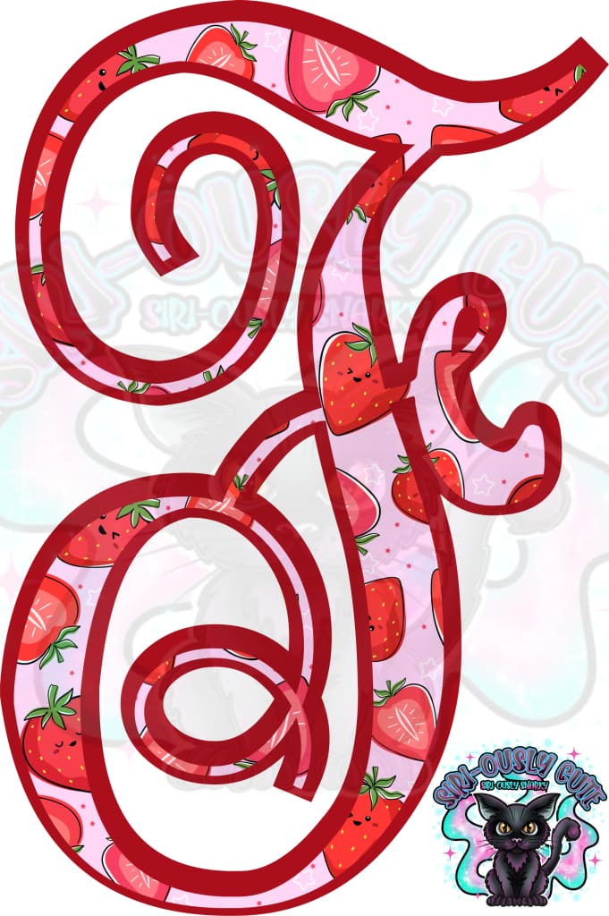 Strawberry Vine Monogram Monogram