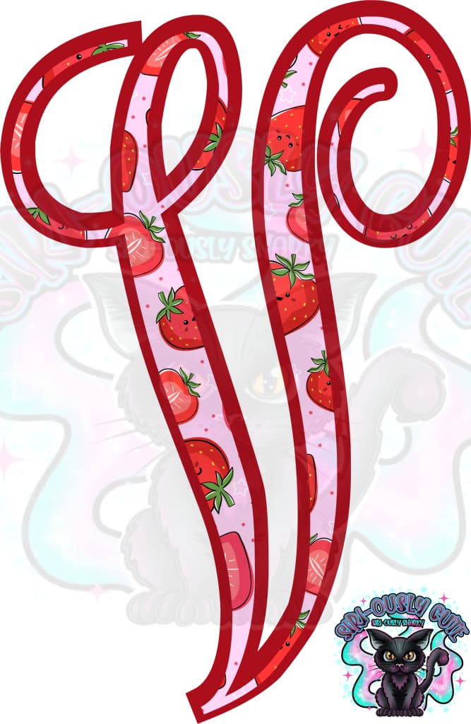 Strawberry Vine Monogram Monogram