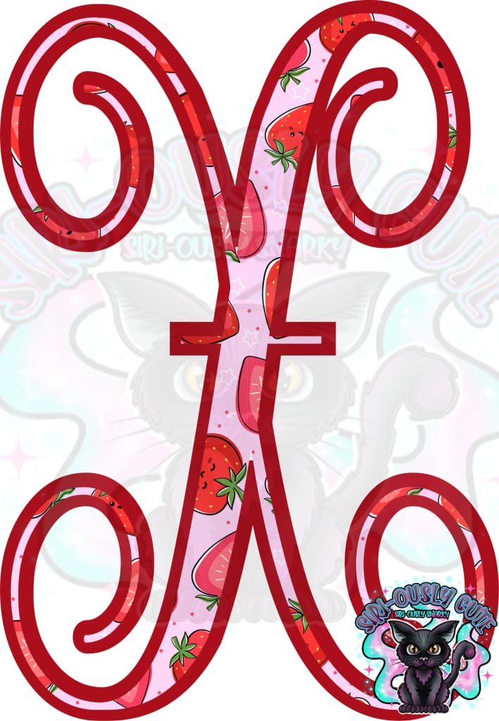 Strawberry Vine Monogram Monogram
