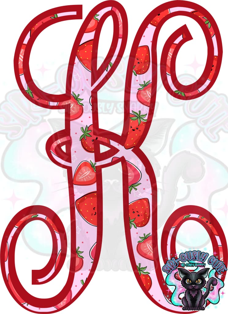 Strawberry Vine Monogram Monogram