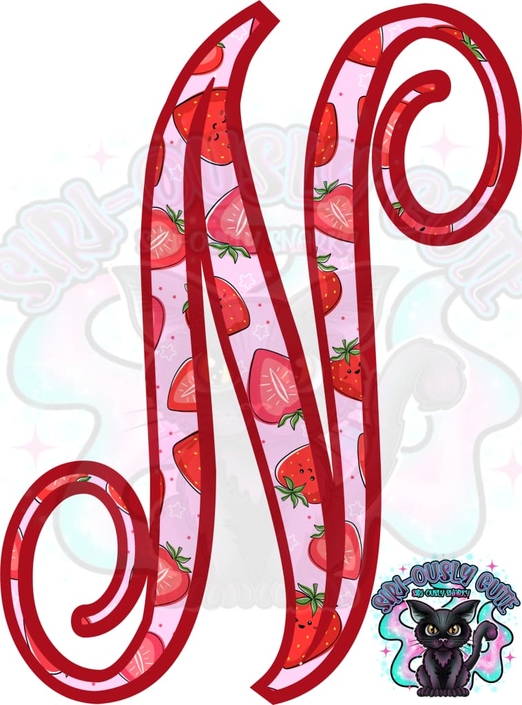 Strawberry Vine Monogram Monogram