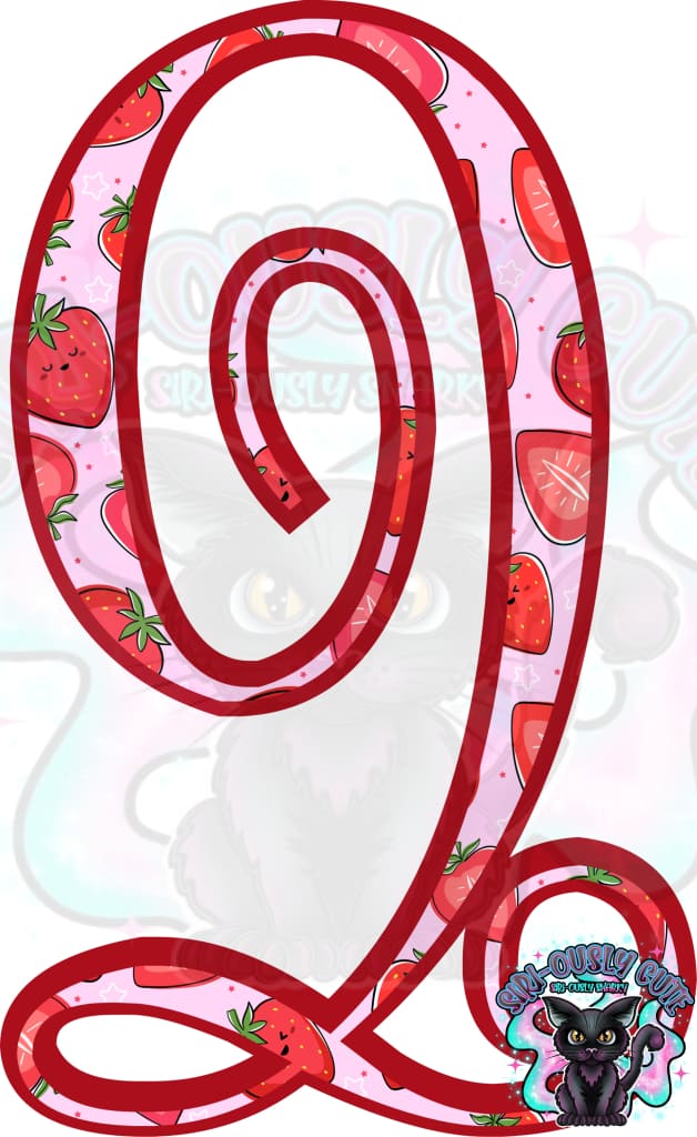 Strawberry Vine Monogram Monogram