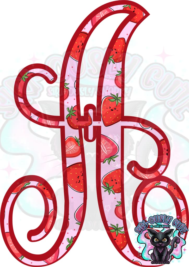 Strawberry Vine Monogram Monogram