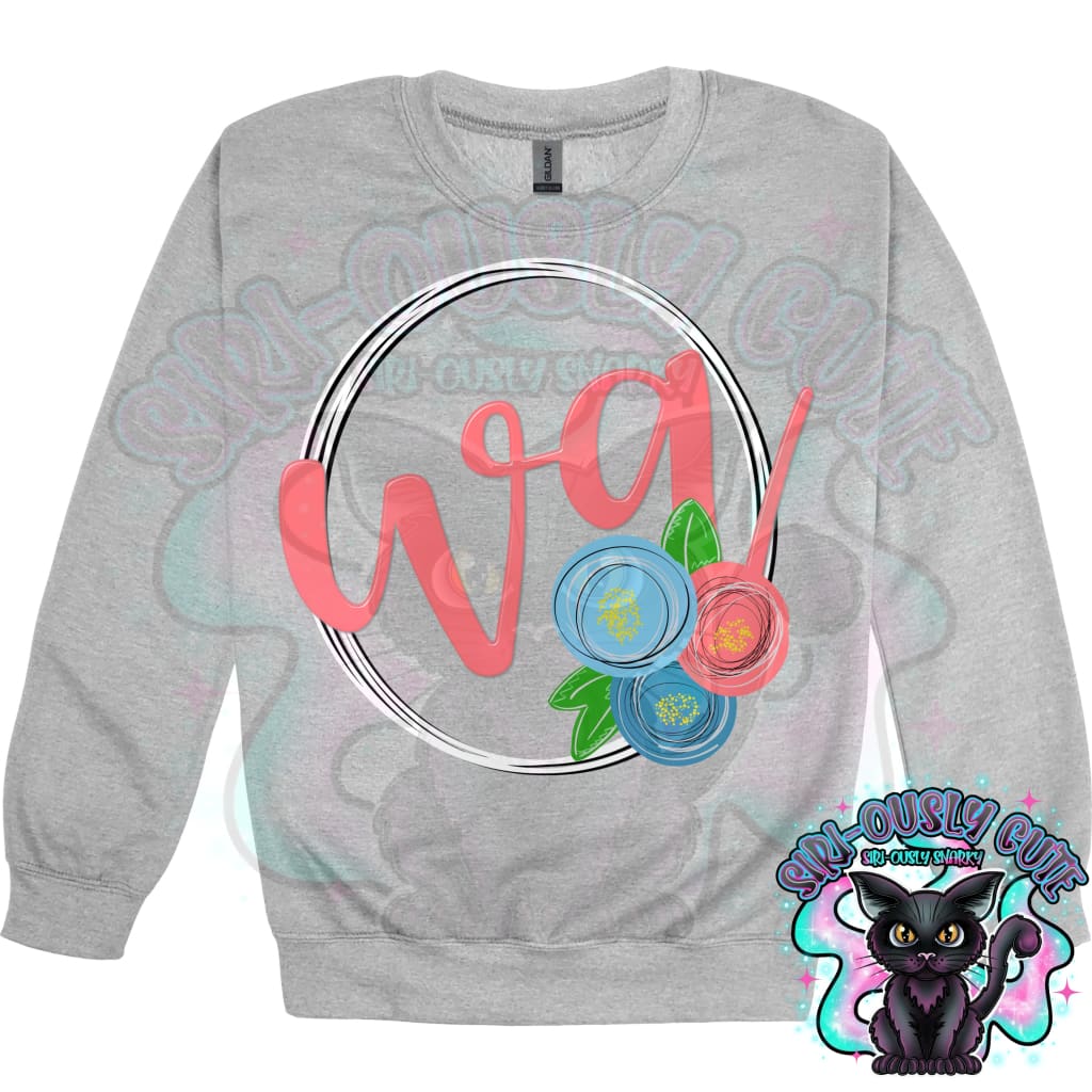 Sweet Floral State Initials - All 50 States 50 States