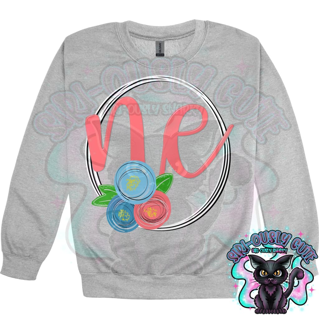 Sweet Floral State Initials - All 50 States 50 States