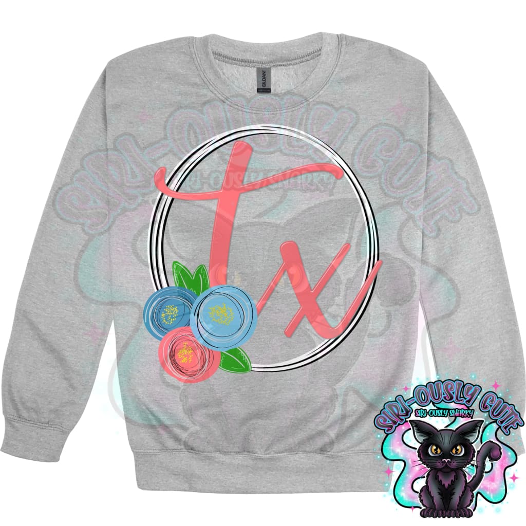 Sweet Floral State Initials - All 50 States 50 States