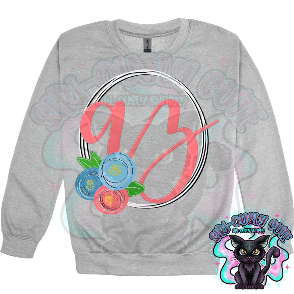 Sweet Floral State Initials - All 50 States 50 States