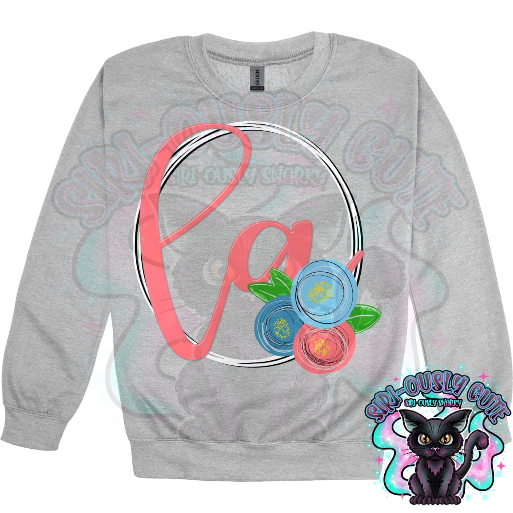 Sweet Floral State Initials - All 50 States 50 States