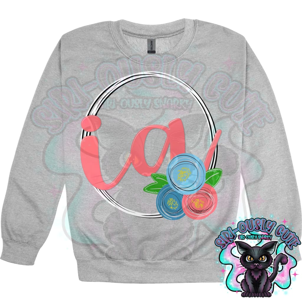 Sweet Floral State Initials - All 50 States 50 States