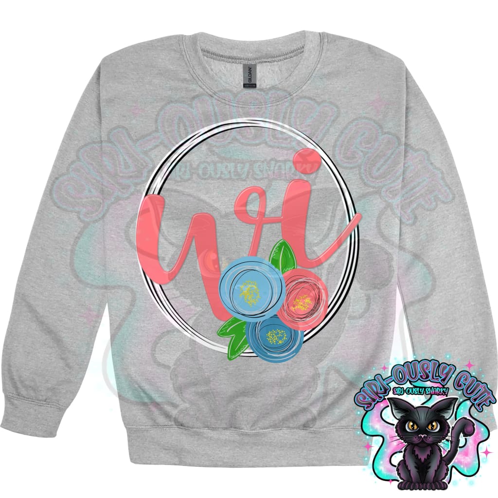 Sweet Floral State Initials - All 50 States 50 States