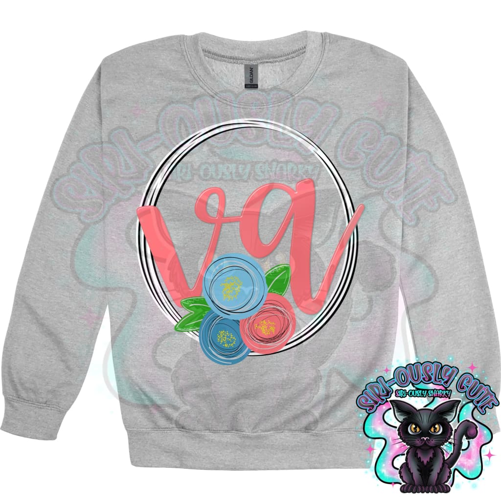 Sweet Floral State Initials - All 50 States 50 States