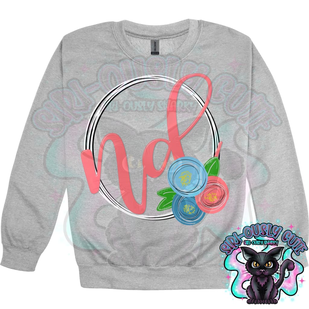 Sweet Floral State Initials - All 50 States 50 States