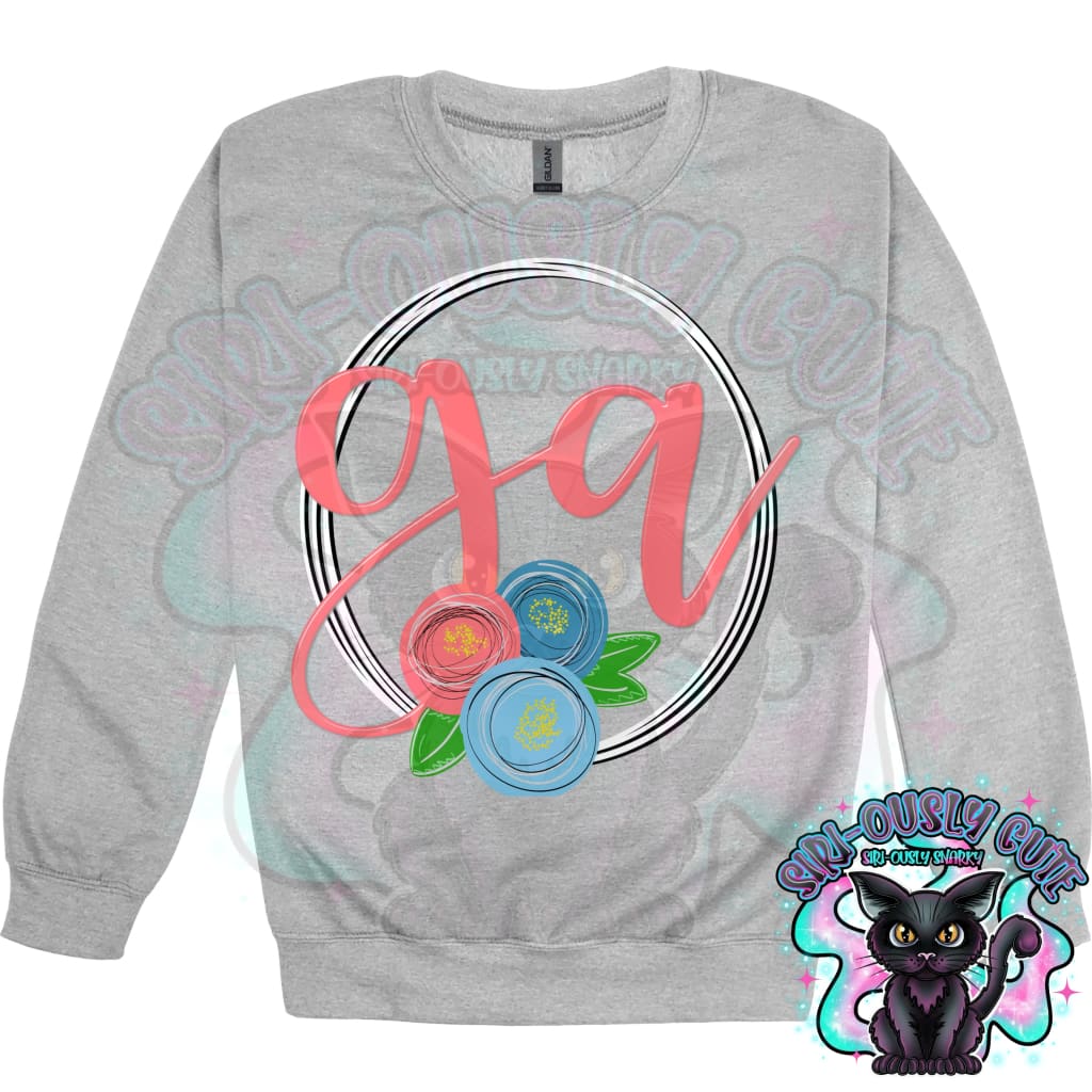 Sweet Floral State Initials - All 50 States 50 States