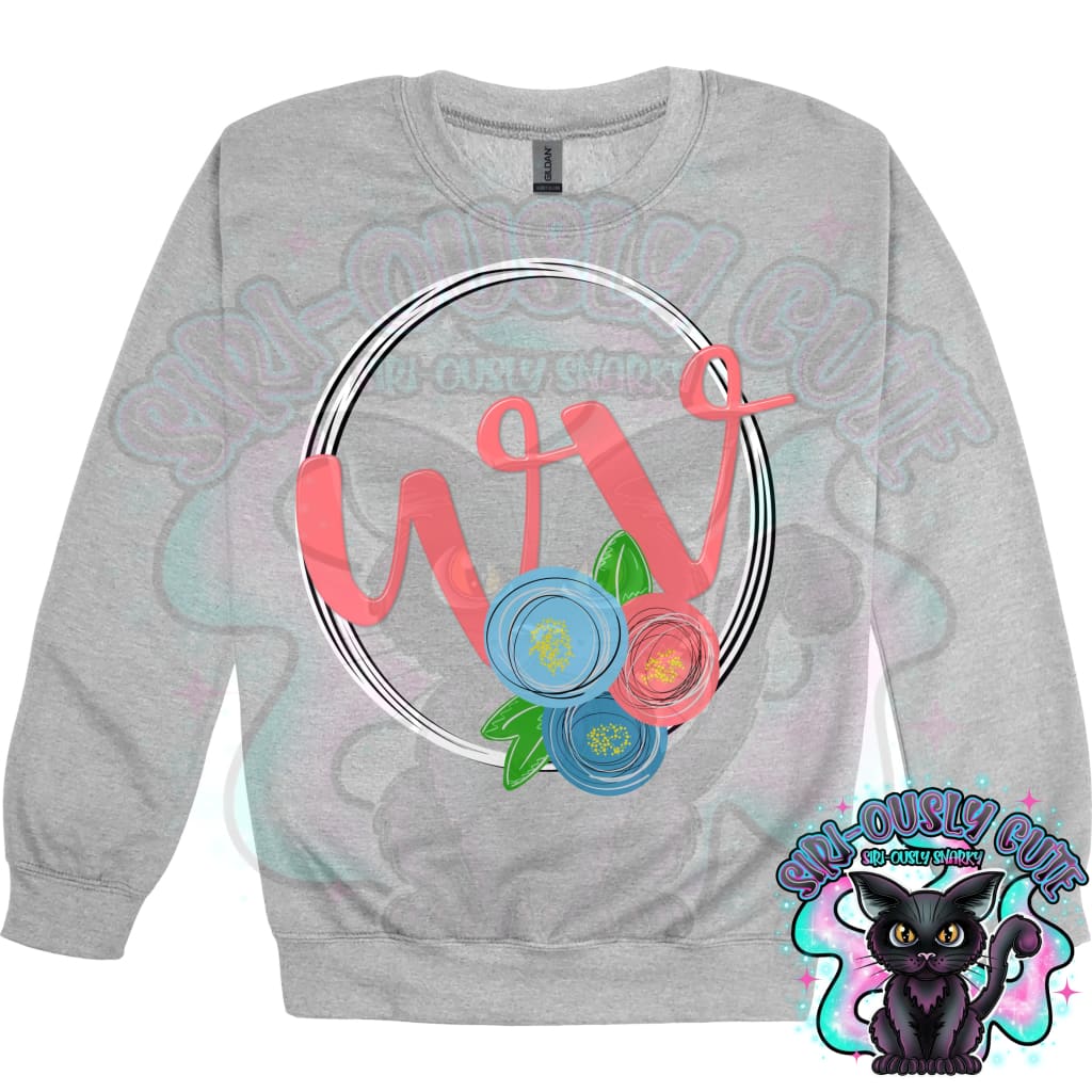 Sweet Floral State Initials - All 50 States 50 States