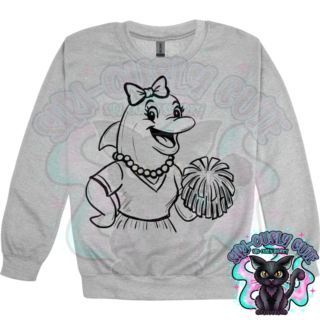 Vintage Cheer Mascots Dolphin Mascot