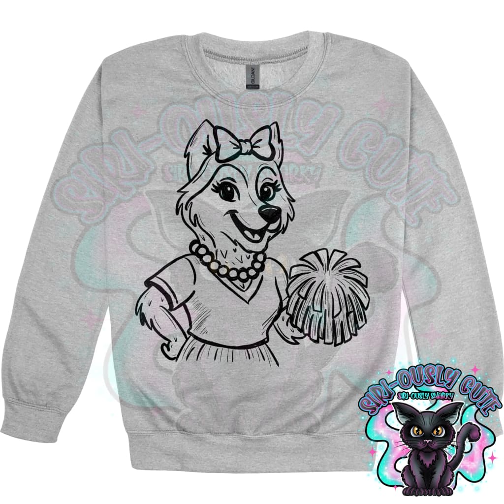 Vintage Cheer Mascots Husky Mascot