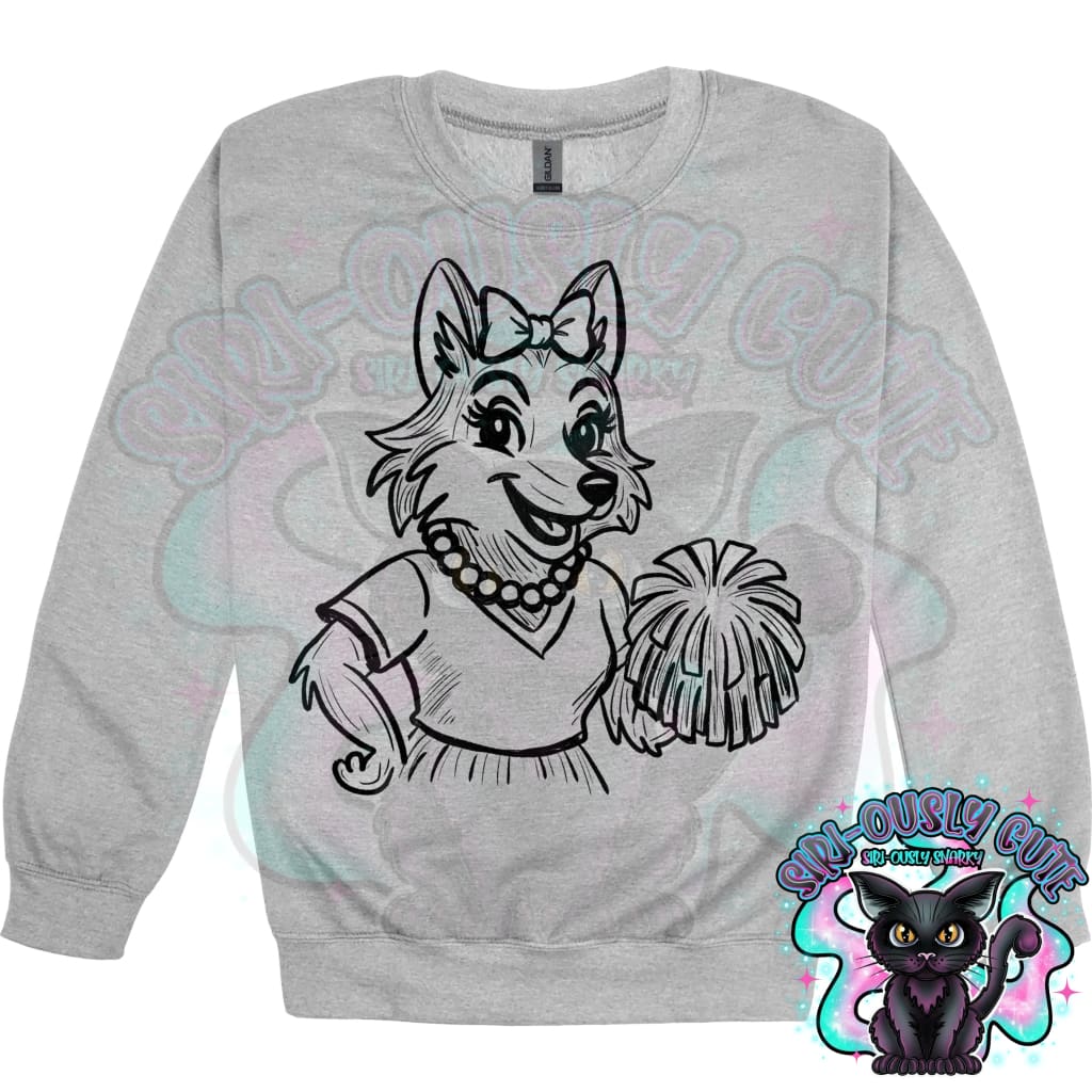Vintage Cheer Mascots Wolf Mascot