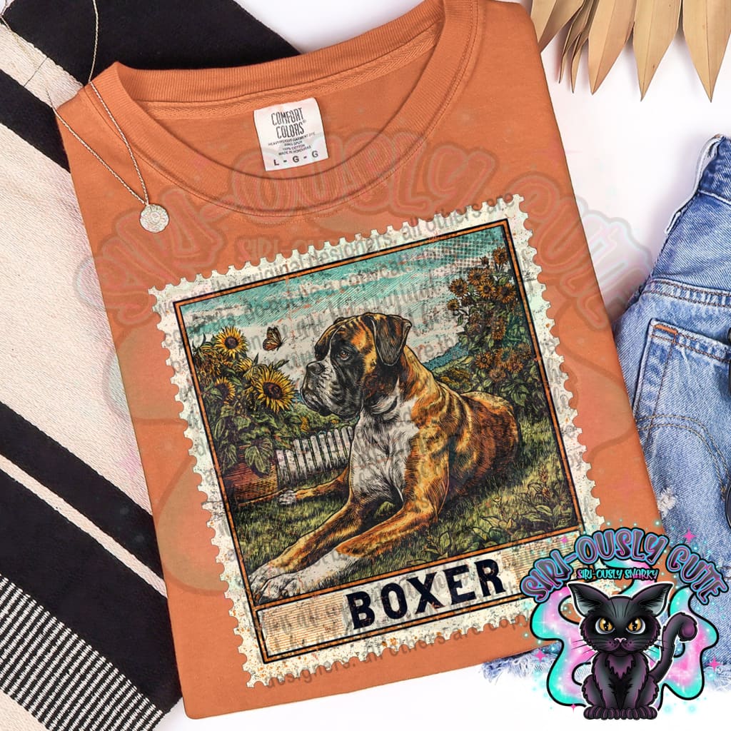 Vintage Stamp - Boxer Clothing