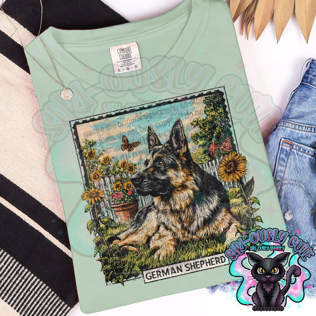 Vintage Stamp - German Shepherd Clothing