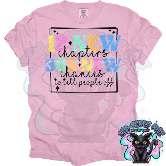 12 New Chapters 36 New Chances to tell people off Clothing