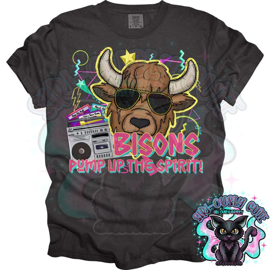 90s Pump up The Volume Bisons Mascot