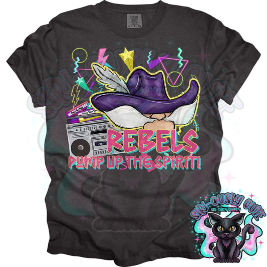 90s Pump up The Volume Rebels Mascot