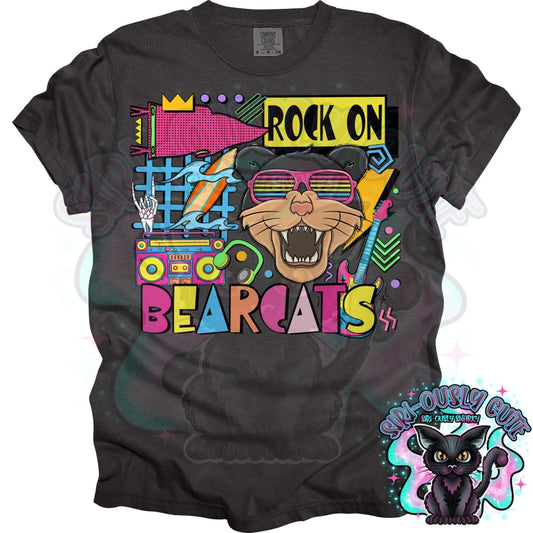 90S Rock On Bearcats Surfing Mascot